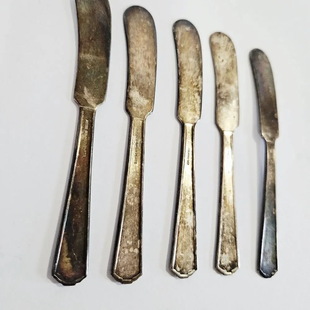 Vintage Silver and Gold Flatware Set
